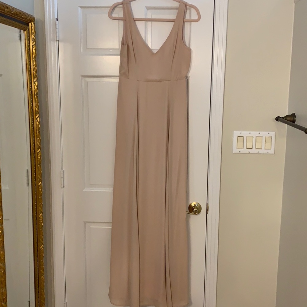 Show Me Your Mumu blush bridesmaids dress, size M